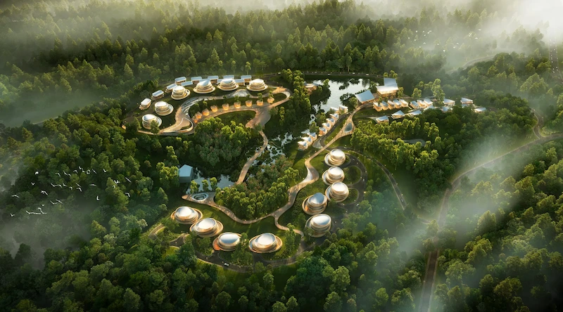 Ý tưởng thiết kế cảnh quan resort sinh thái rừng