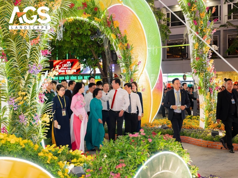 Khai mạc Đường hoa Nguyễn Huệ Tết Bính Ngọ 2026 (Nguồn: AGS Landscape)