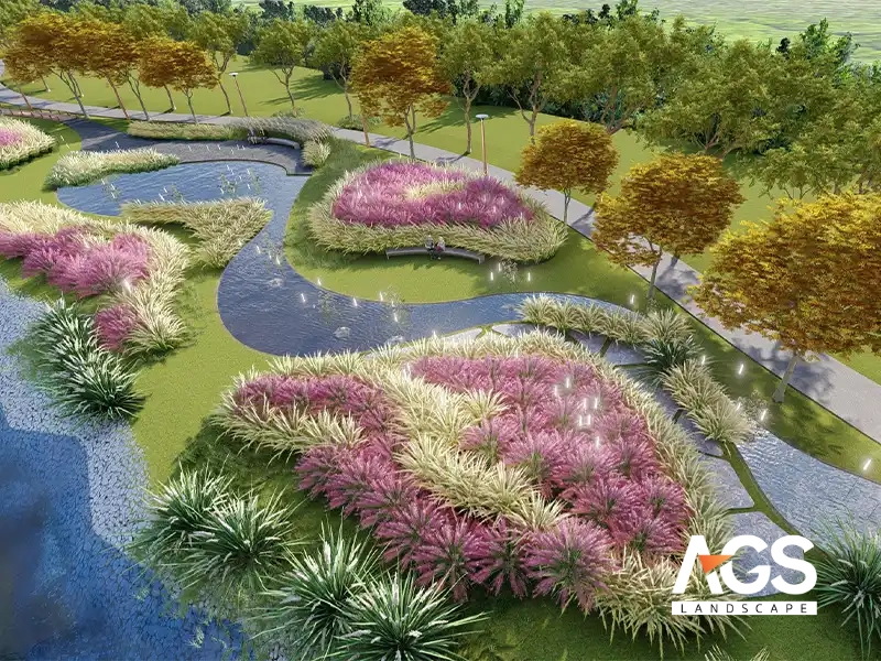 Công viên thiết kế tốt là lá phổi xanh và điểm đến lý tưởng cho cư dân (Nguồn: AGS Landscape)