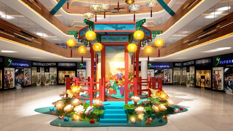 Trang trí trung tâm thương mại theo mùa